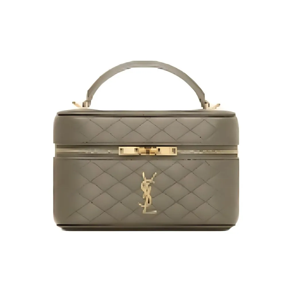 SAINT LAURENT GABY Sheepskin Shoulder Bag, Handbag Trumpets Women's Dark Moss Green
