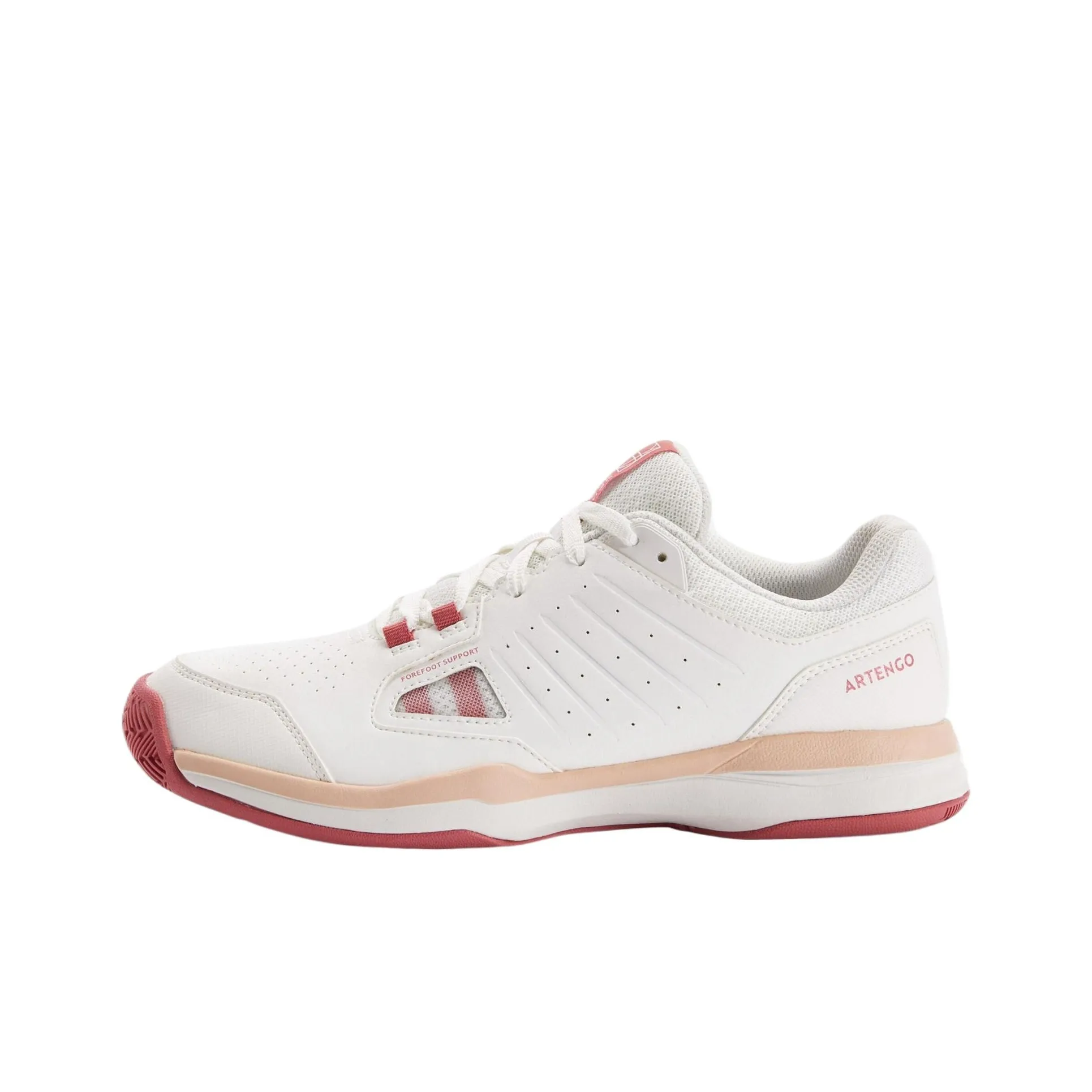 DECATHLON ARTENGO TS500 Low Top Tennis Shoes Women's Ecru