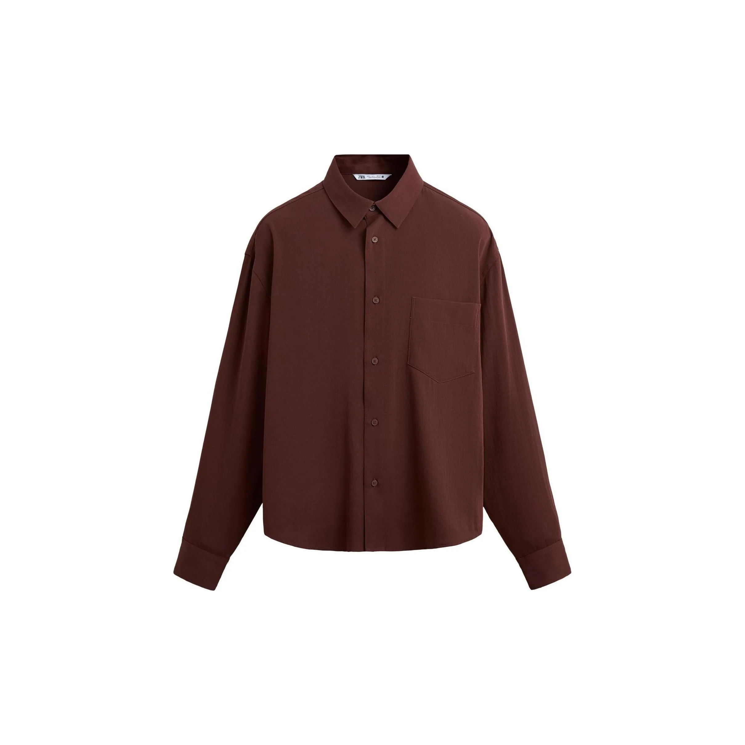 ZARA Shirts Men's Dark Red