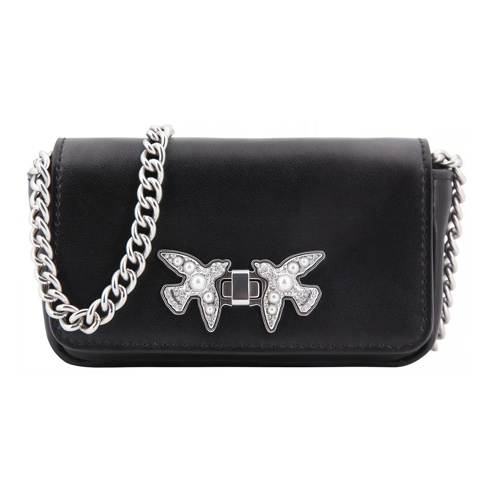 PINKO Кожа Сумка через плечо Стандартная Женская Черная