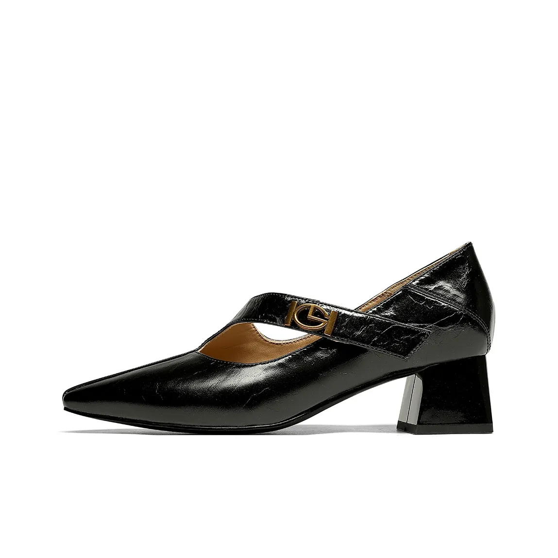 GOLDLION Грубый каблук Туфли Мэри Джейн Женские