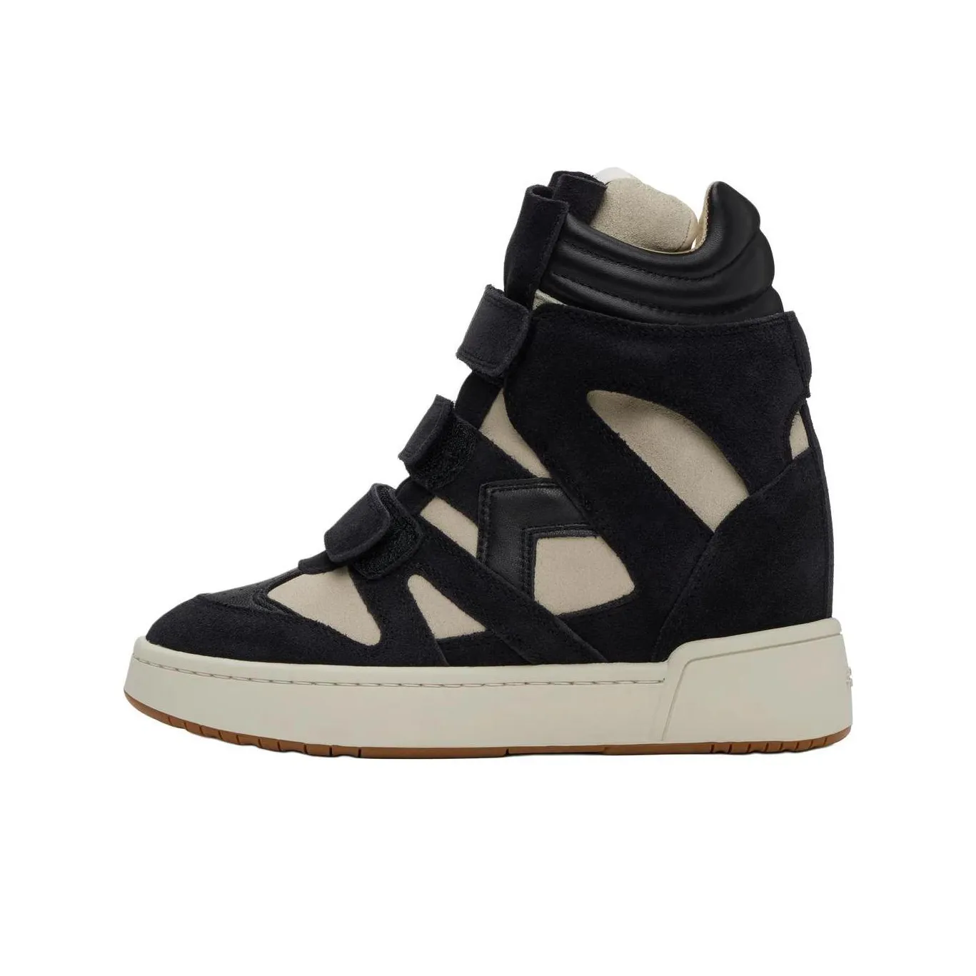 ISABEL MARANT IM3 High Top Skateboard Shoes Women's Black White