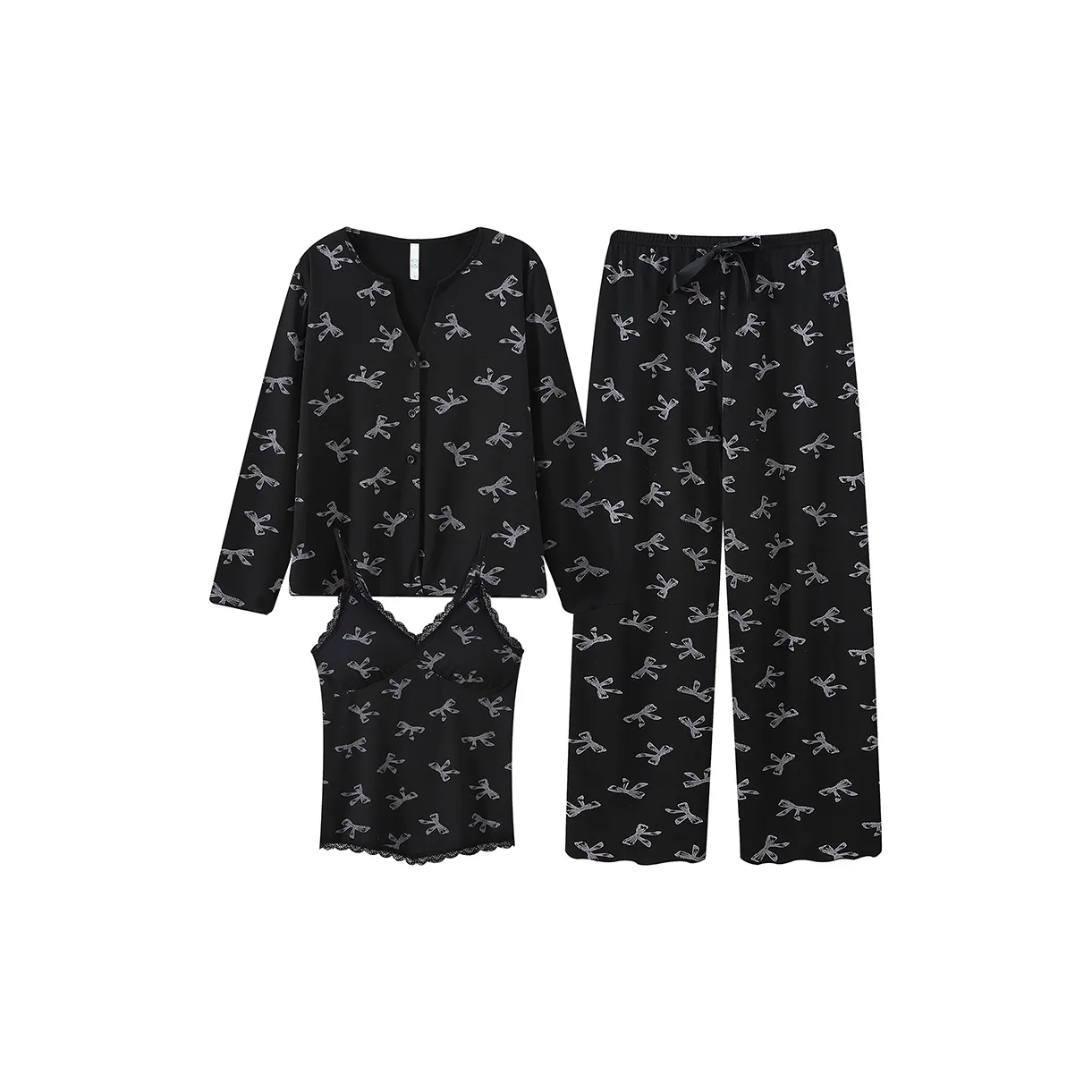 YUZHAOLIN Pajama Комплект Женский Черный