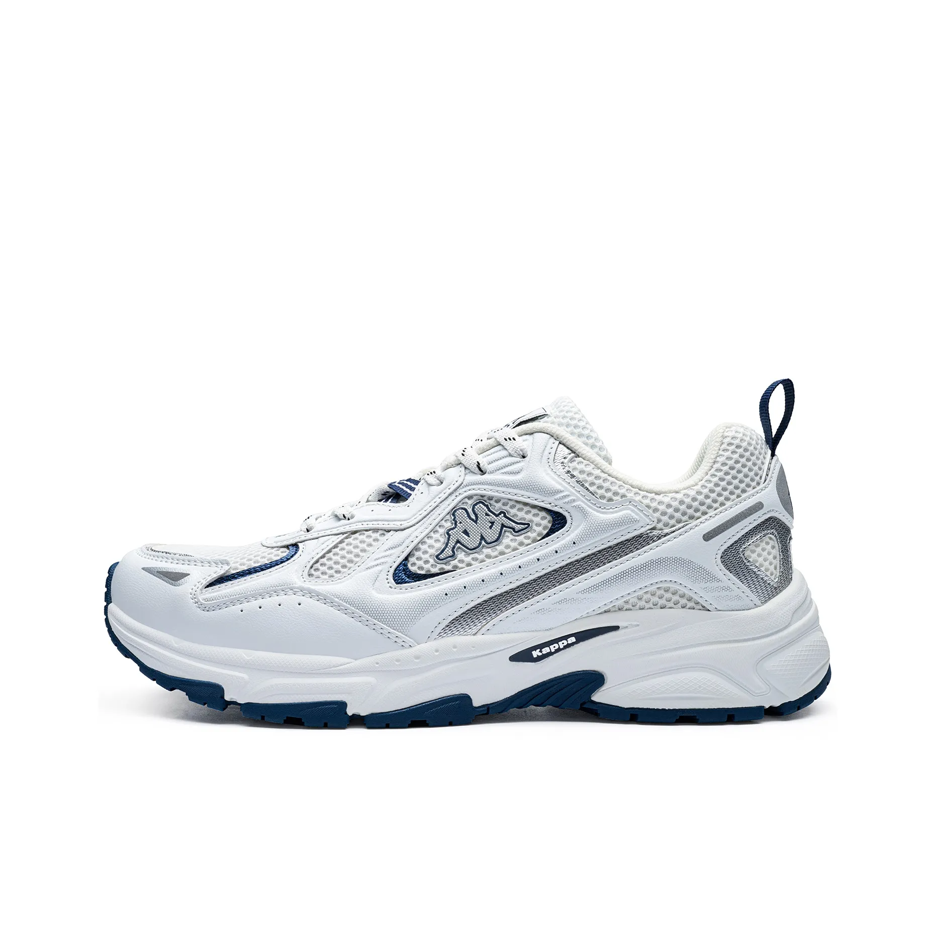 Kappa Chunky Sneakers Unisex Low Top Silver/Blue
