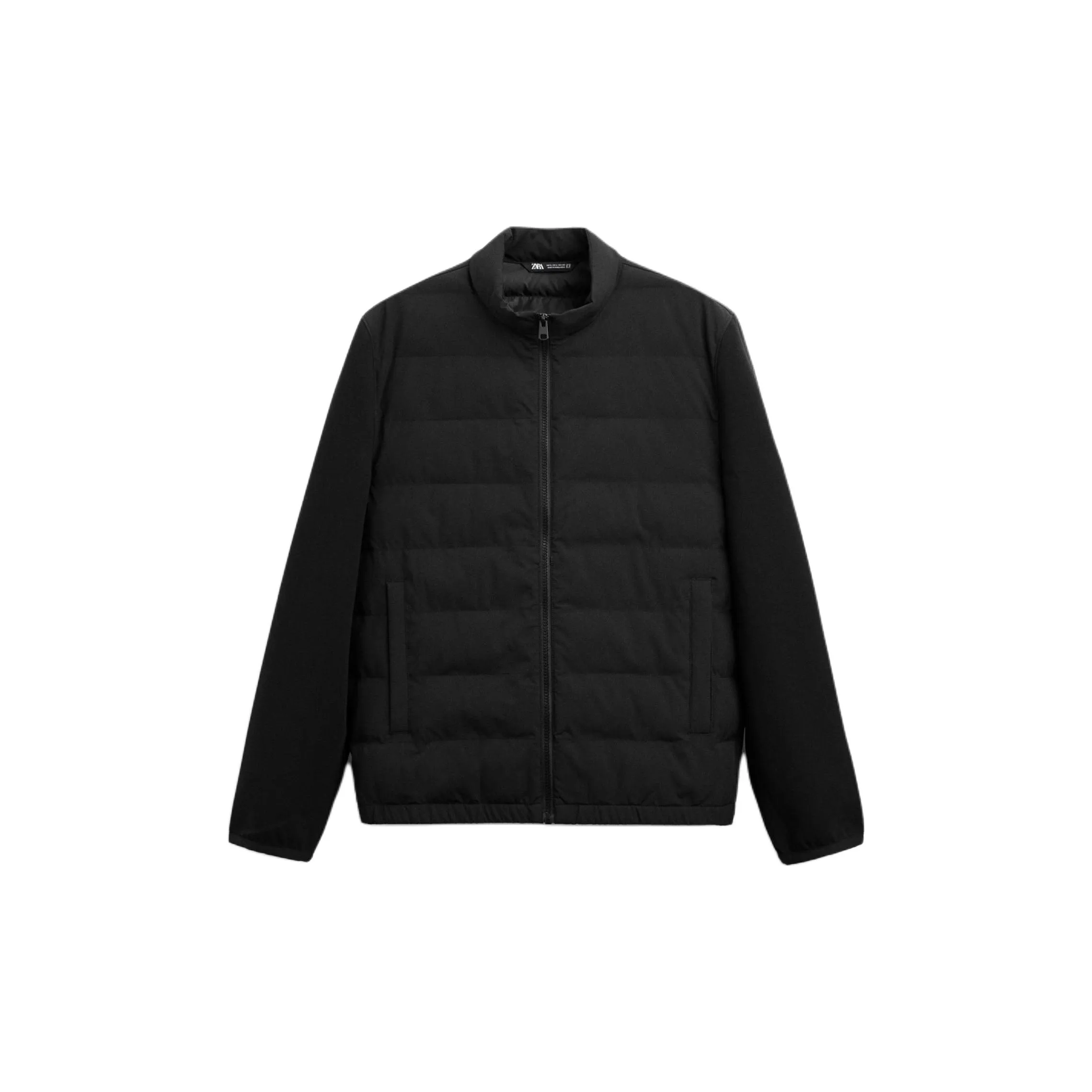 ZARA Черный мужской пуховик