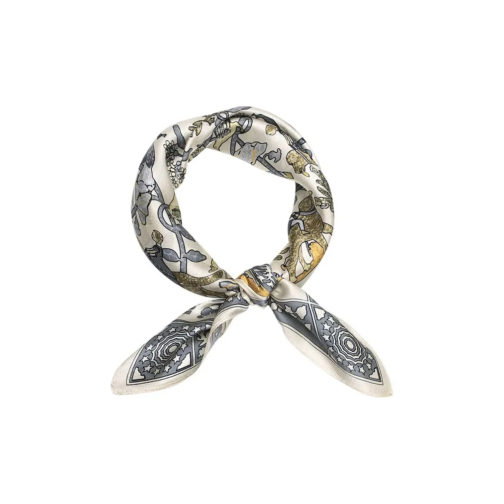 STUFFER Mulberry Silk Plain Satin Silk Scarves Women's