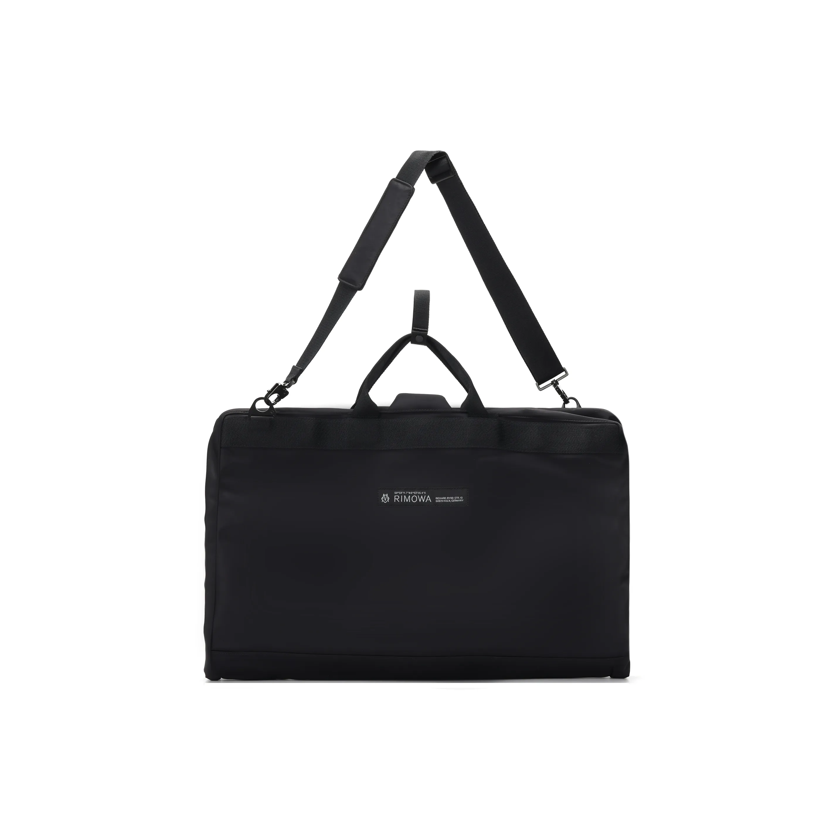 RIMOWA Recycled Nylon Portable One Shoulder Crossbody Storage Bag Unisex Black