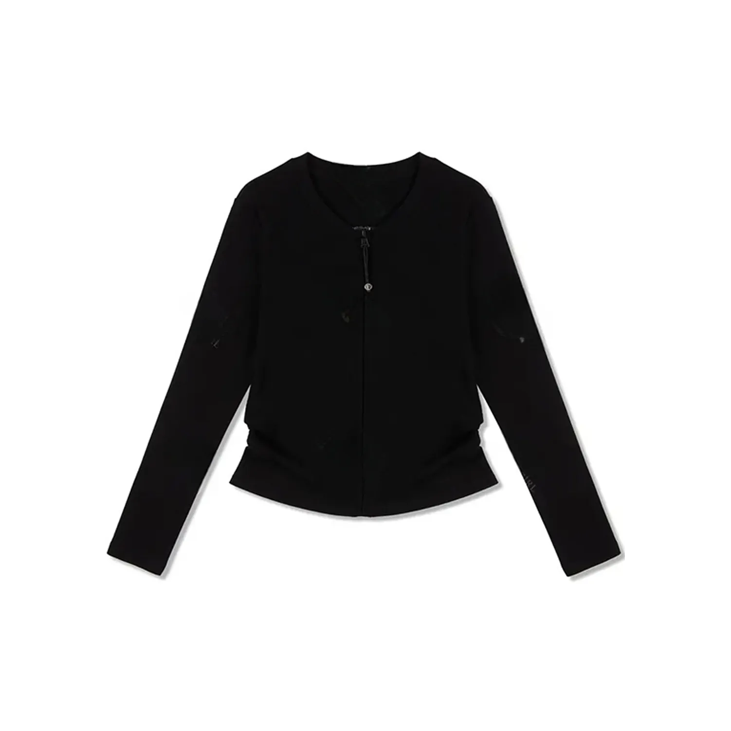 PAIN OR PLEASURE Casual Stylish Crew Neck Long Sleeved T Shirt Women's Black