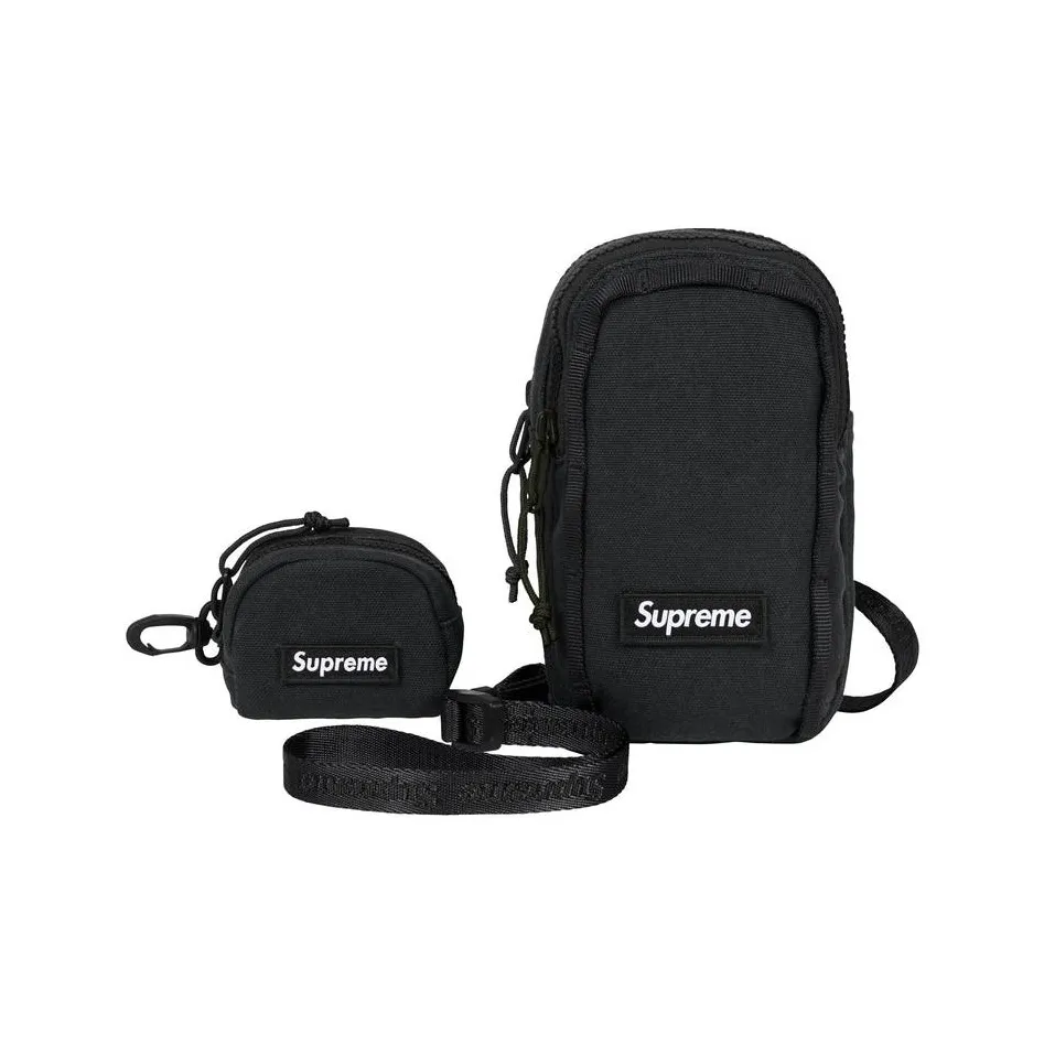 Supreme Холст Camera Сумка Кошелек Монетница Сумка через плечо Унисекс Черный