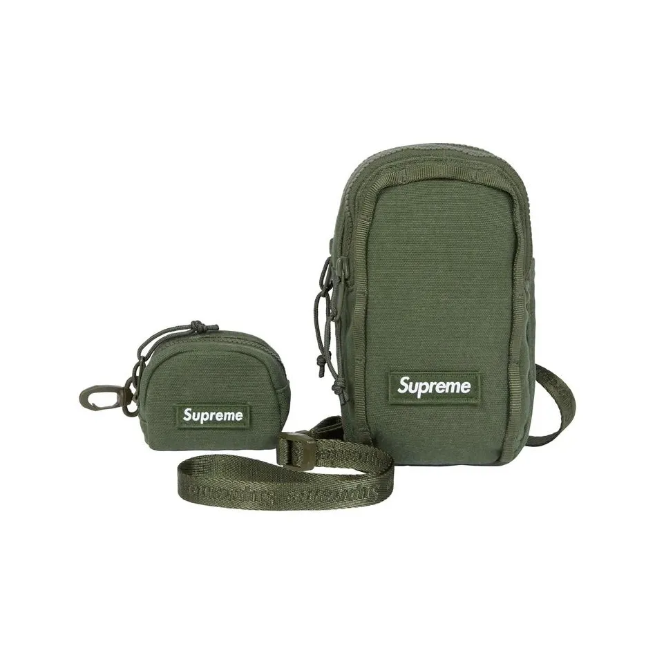 Supreme Холст Camera Сумка Кошелек Сумка через плечо Унисекс Оливково-зеленый