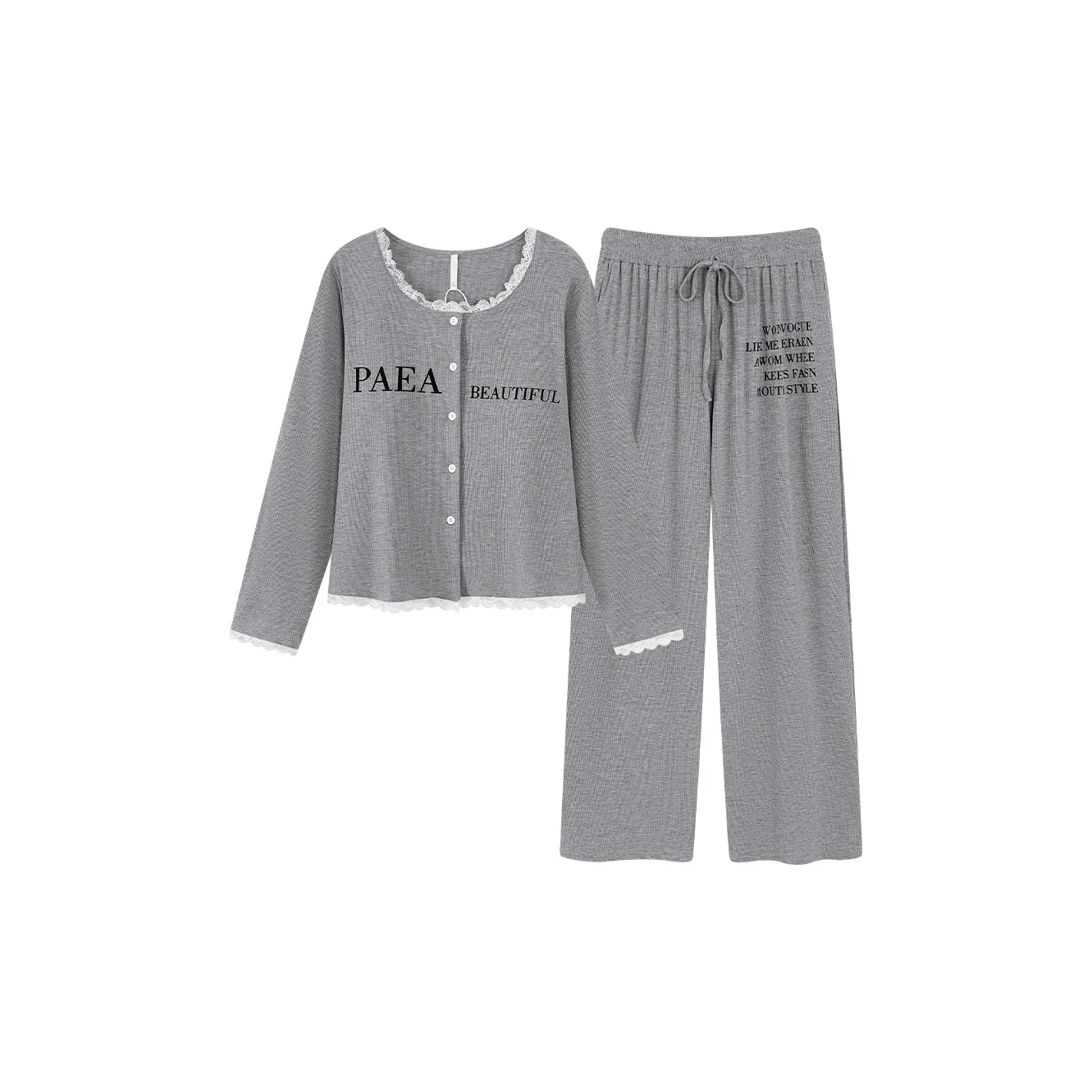 ROMANTIC·SPRING Пижамный комплект Женский Серый