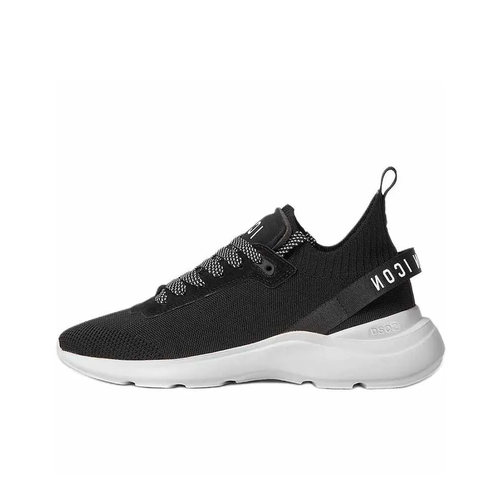 DSQUARED 2 Icon FLY Низкий Топ Casual Мужской Черный