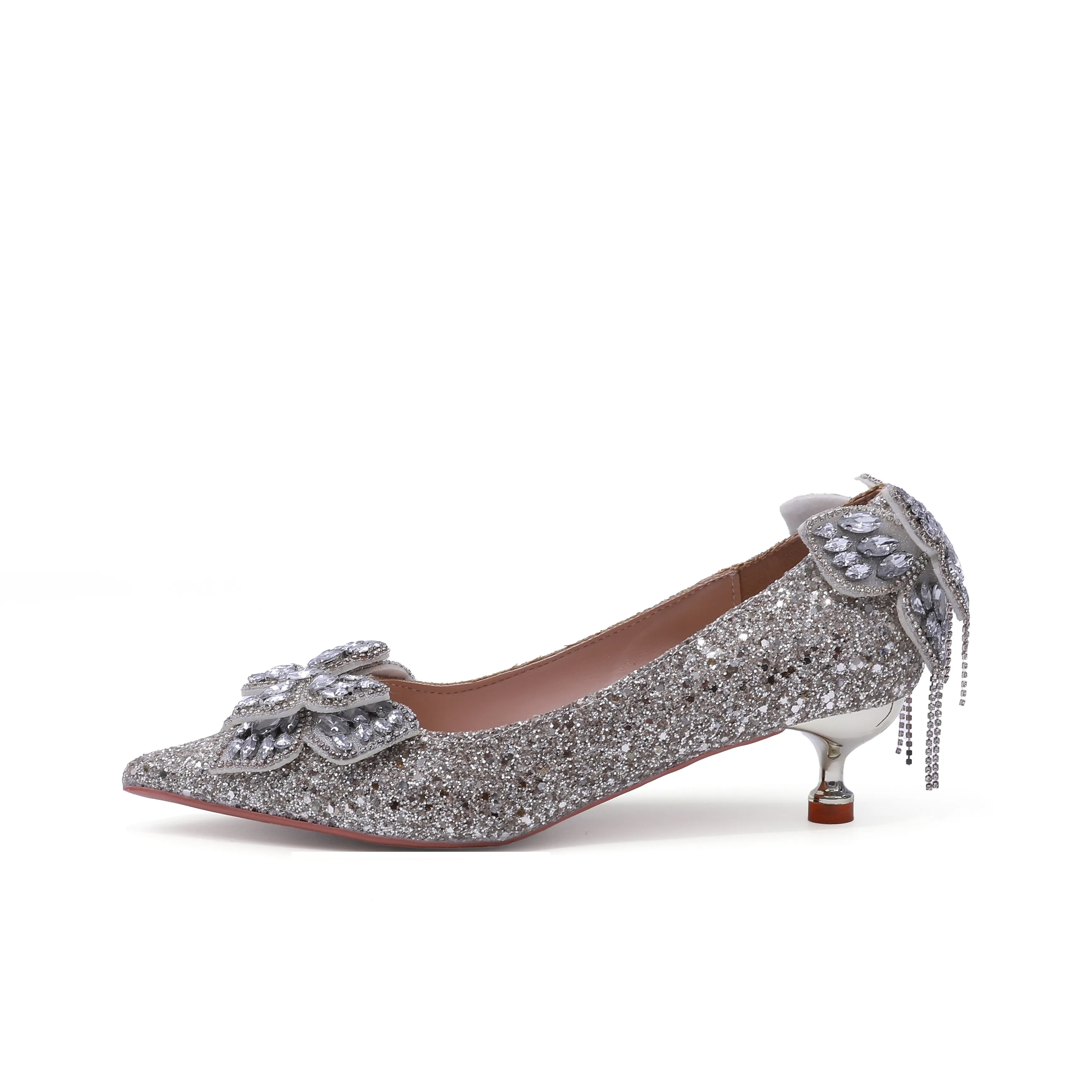 Dawei's House Узкий каблук Высокие каблуки Женские Шампанское