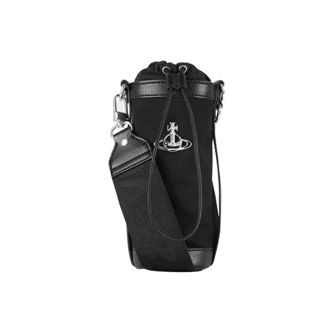 Vivienne Westwood Polyester Water Bottle Bag, Shoulder Bag, Crossbody Bag Women's Black