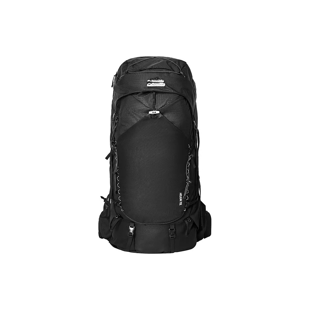 NATUREHIKE 70L Туристические сумки Полиамид Полночь Черный Унисекс