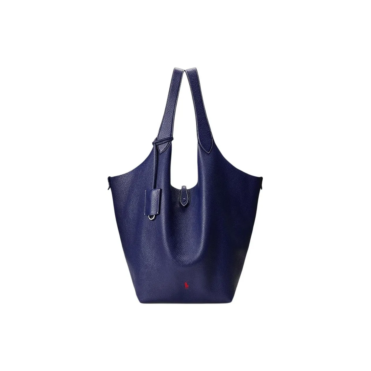 Polo Ralph Lauren Leather Tote Bag, Shopping Bag, Shoulder Bag Tubas Women's Marine Blue