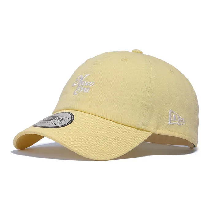 New Era Cotton Baseball Caps Unisex Yellow