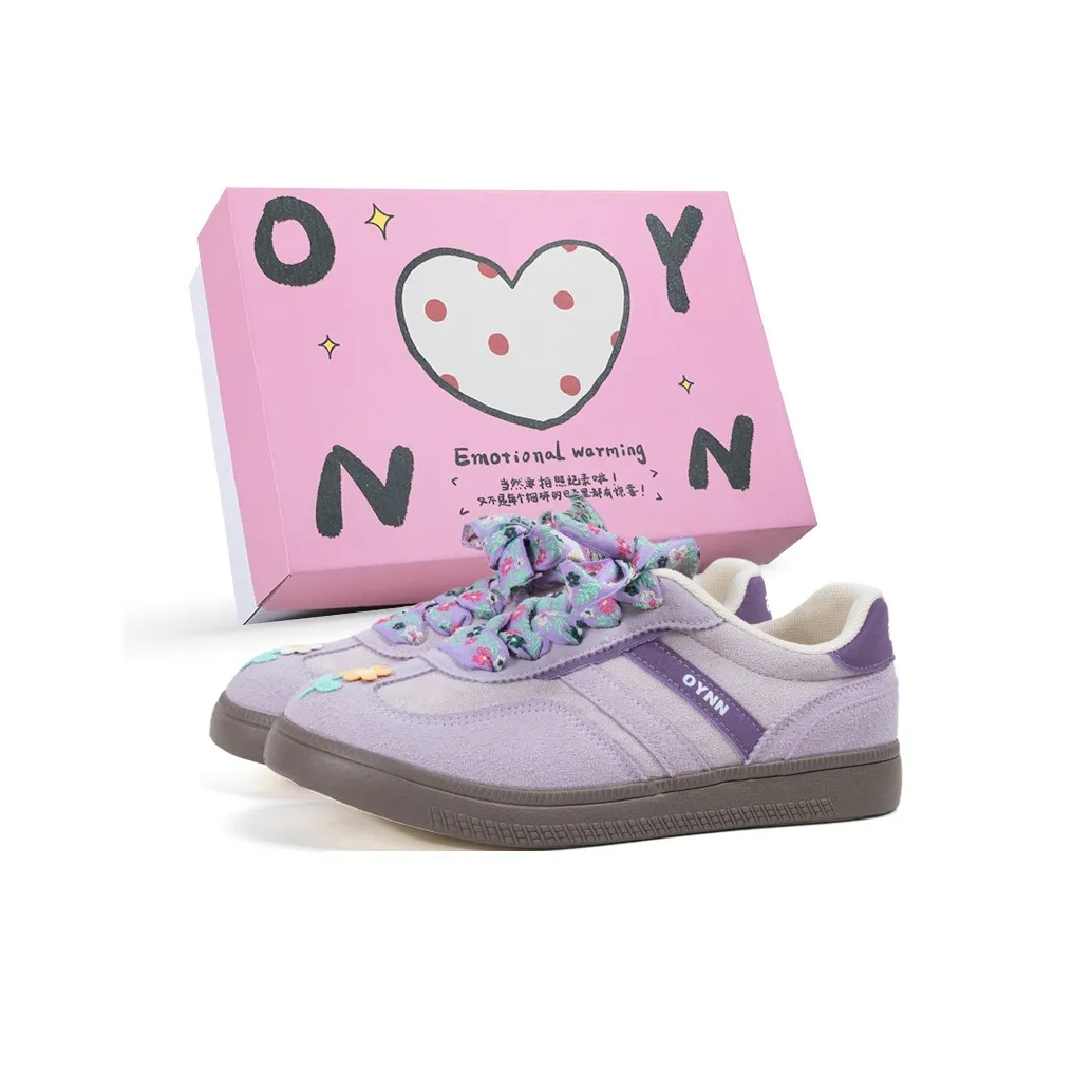 OYNN Young Baby Series Немецкие армейские кроссовки Низкий топ Фиолетовый Женский