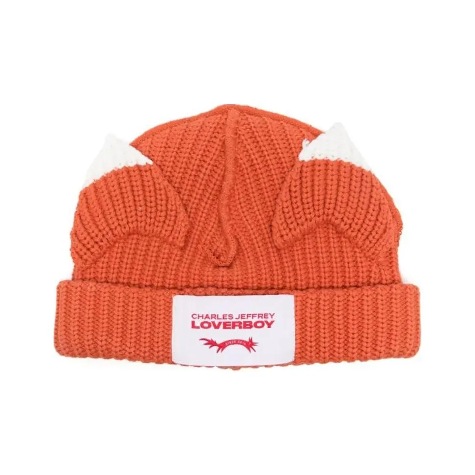CHARLES JEFFREY Хлопок Шапки-бини Мужской Оранжевый