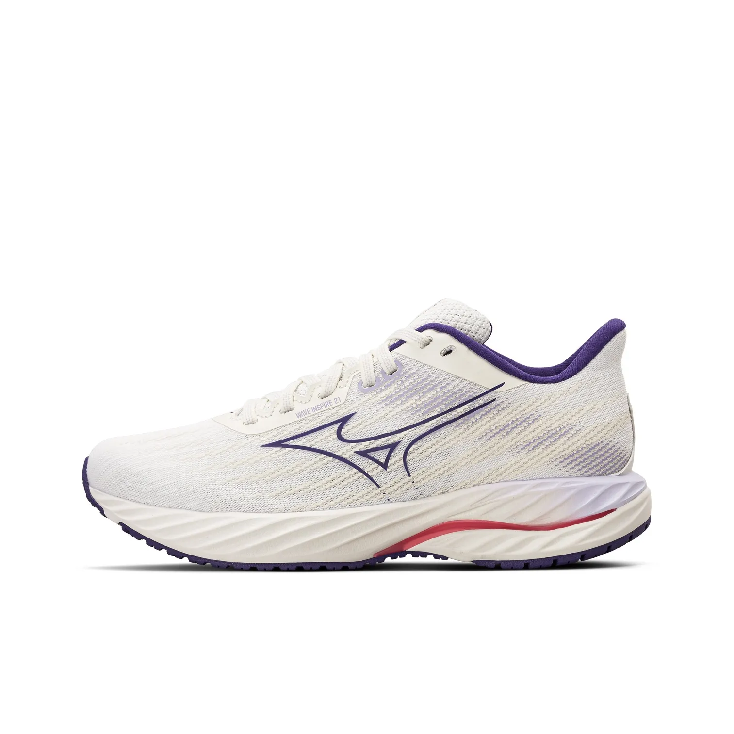 Mizuno Противоскользящая Устойчивая к истиранию Низкий Топ Обувь для Беговых соревнований на Длинные дистанции Женская Белая Фиолетово-розовая