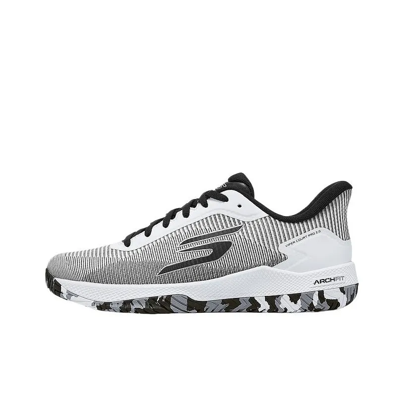 Skechers GO PICKLEBALL MENS Низкий Топ Повседневный Городской Коммутер Беговые кроссовки Мужской Белый Черный