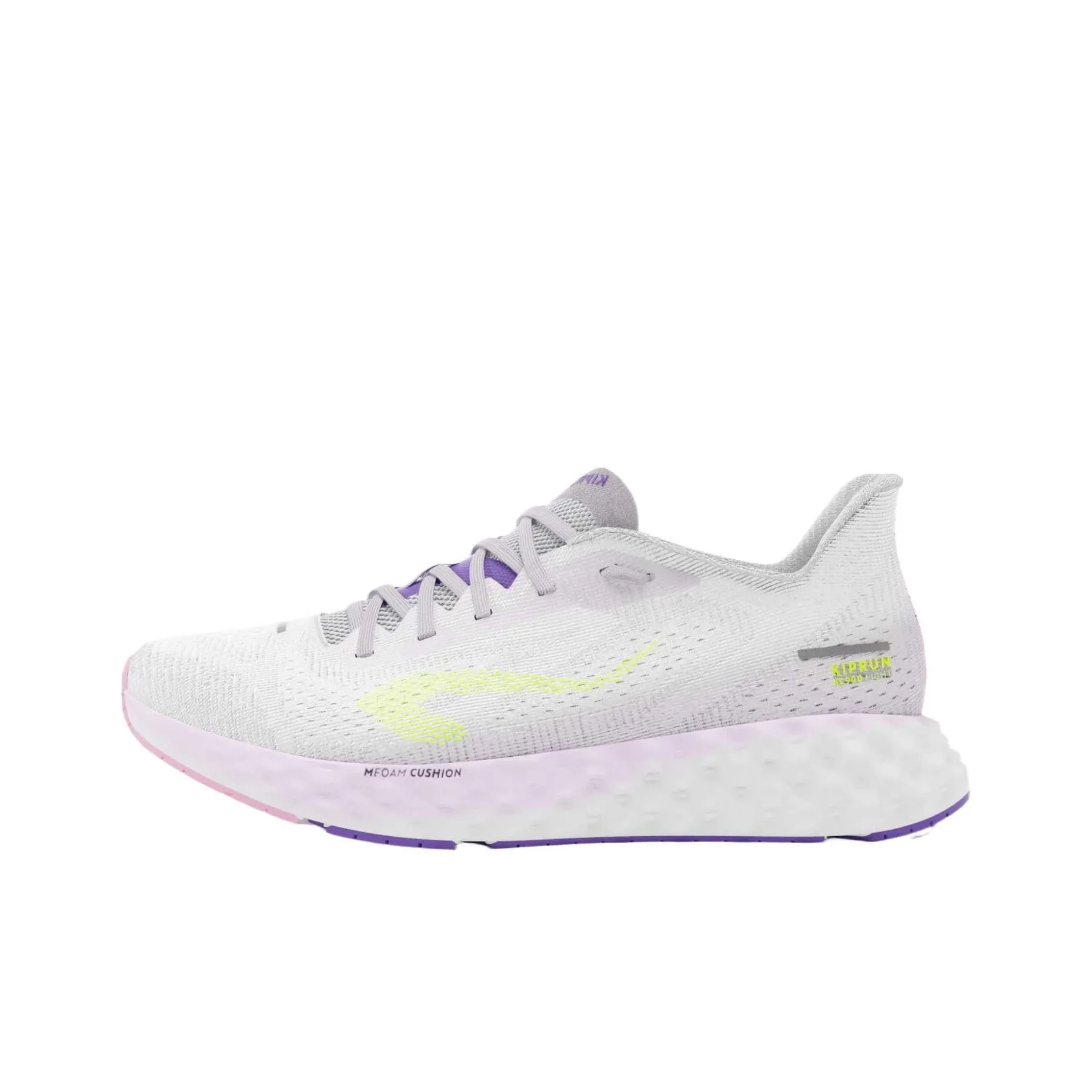 DECATHLON Cushioning Low Top Boot running Shoes Women's Light Lilac Purple Ecru Bright Purple