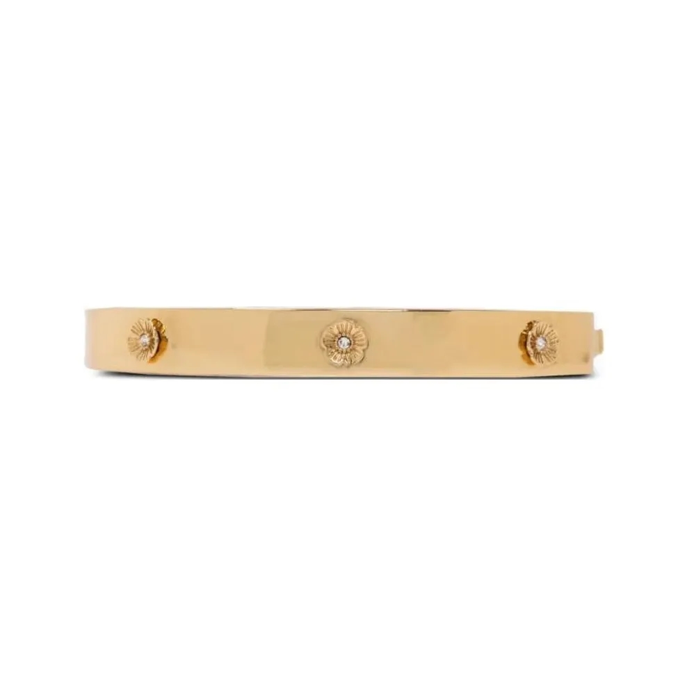 COACH Floral Motif Embellished Bracelet