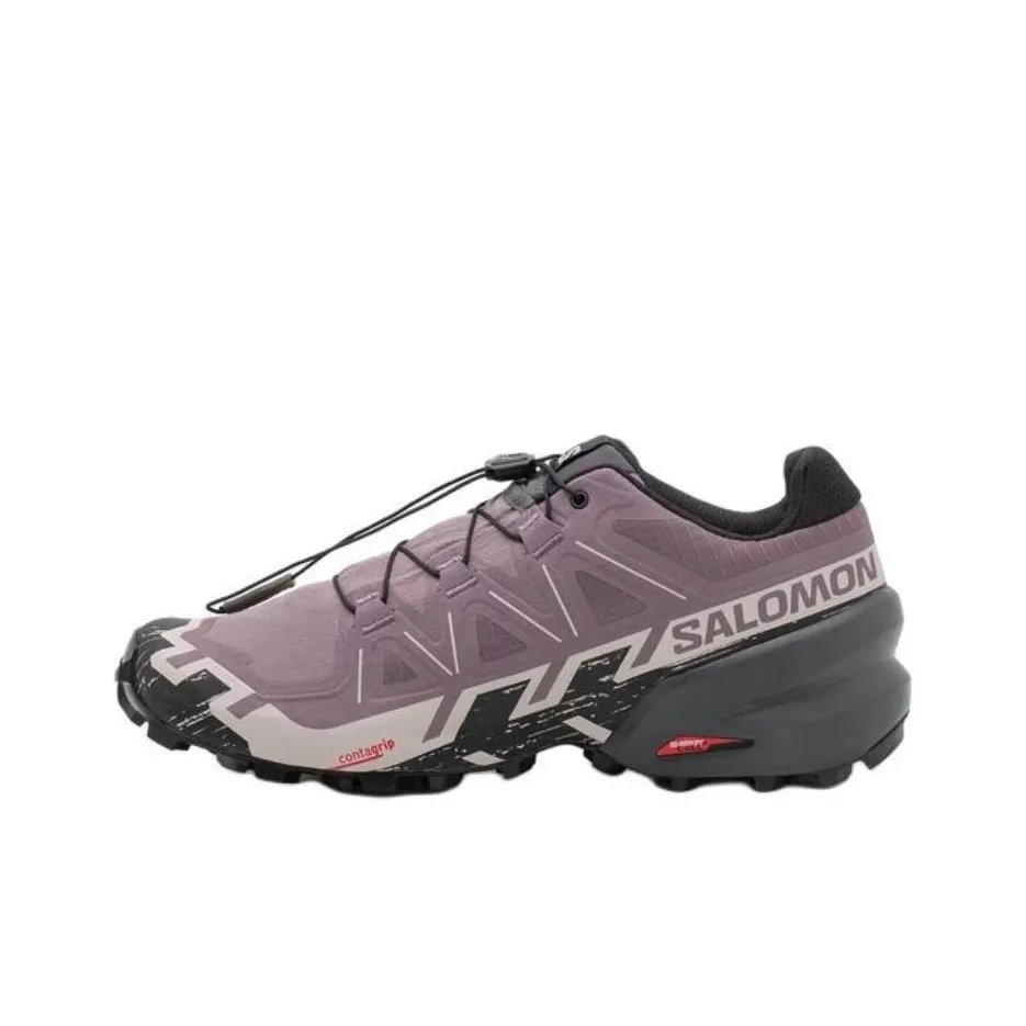 SALOMON Speedcross 6 Противоскользящий устойчивый к истиранию низкий топ уличная обувь унисекс фиолетовый