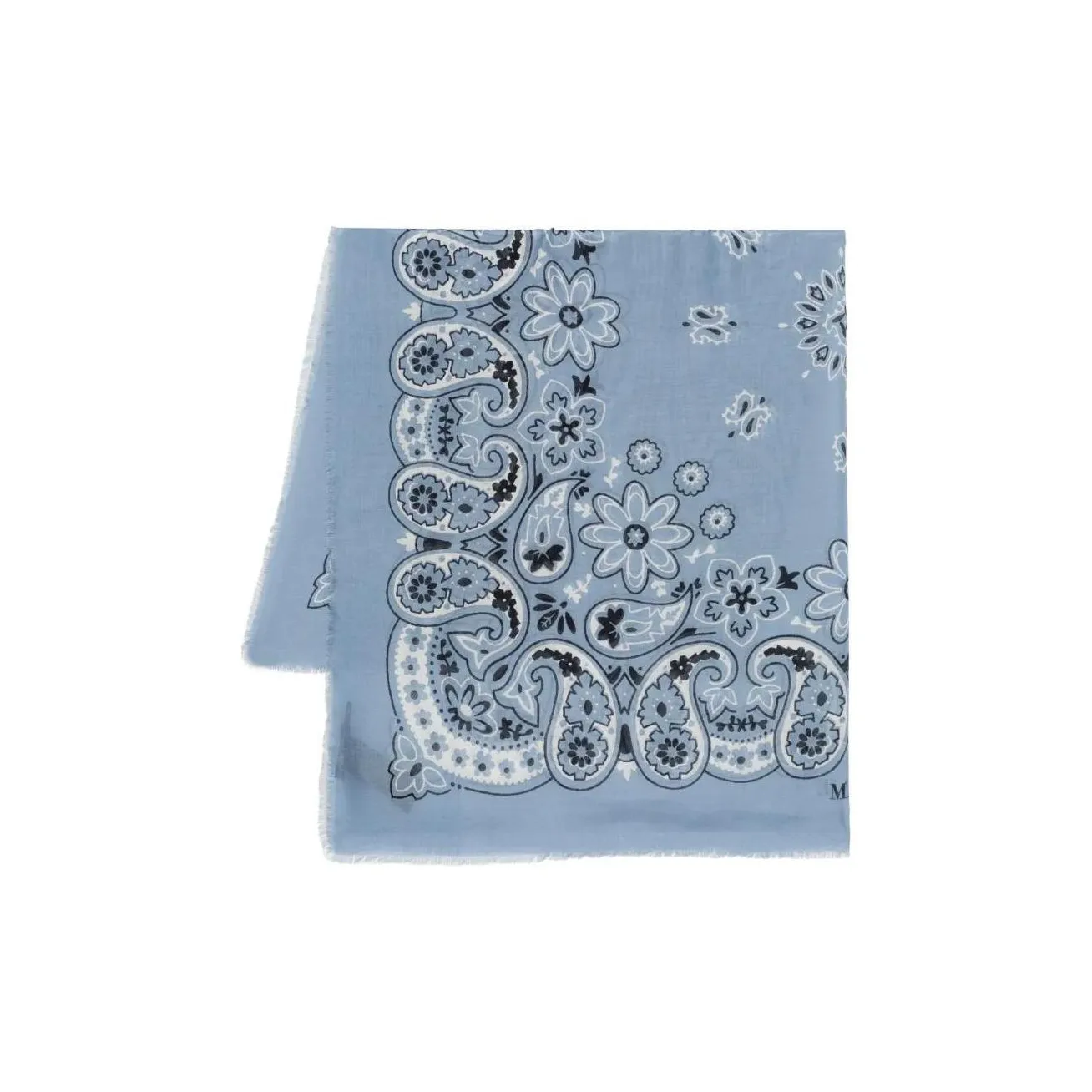 Maje Modal Вязаные Шарфы Женские Синие