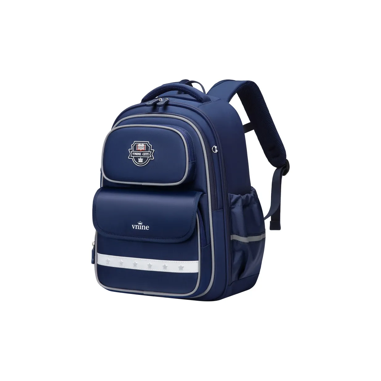 V.NINE Ткань Маленький Студенческий Рюкзак Стандартный Мечтательный Розовый Звездный Синий