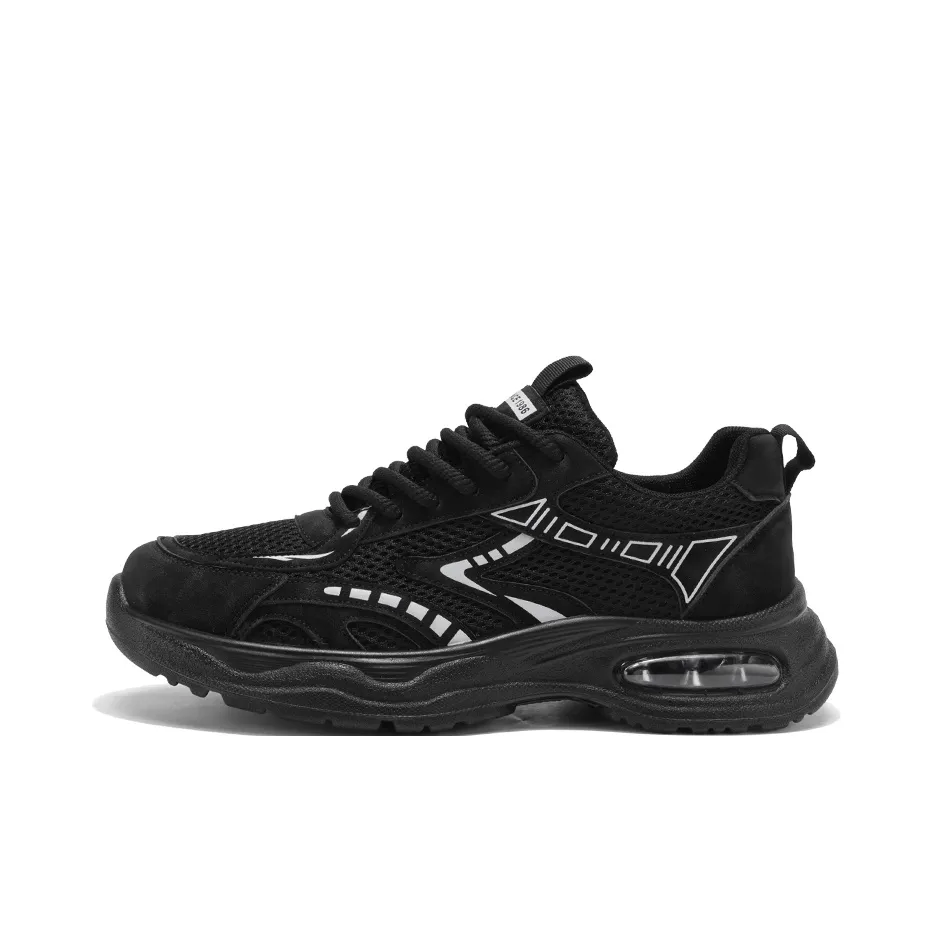 QINBU Cushioned Slip-Resistant Abrasion-Resistant Low-Top Casual Running Shoes Men's