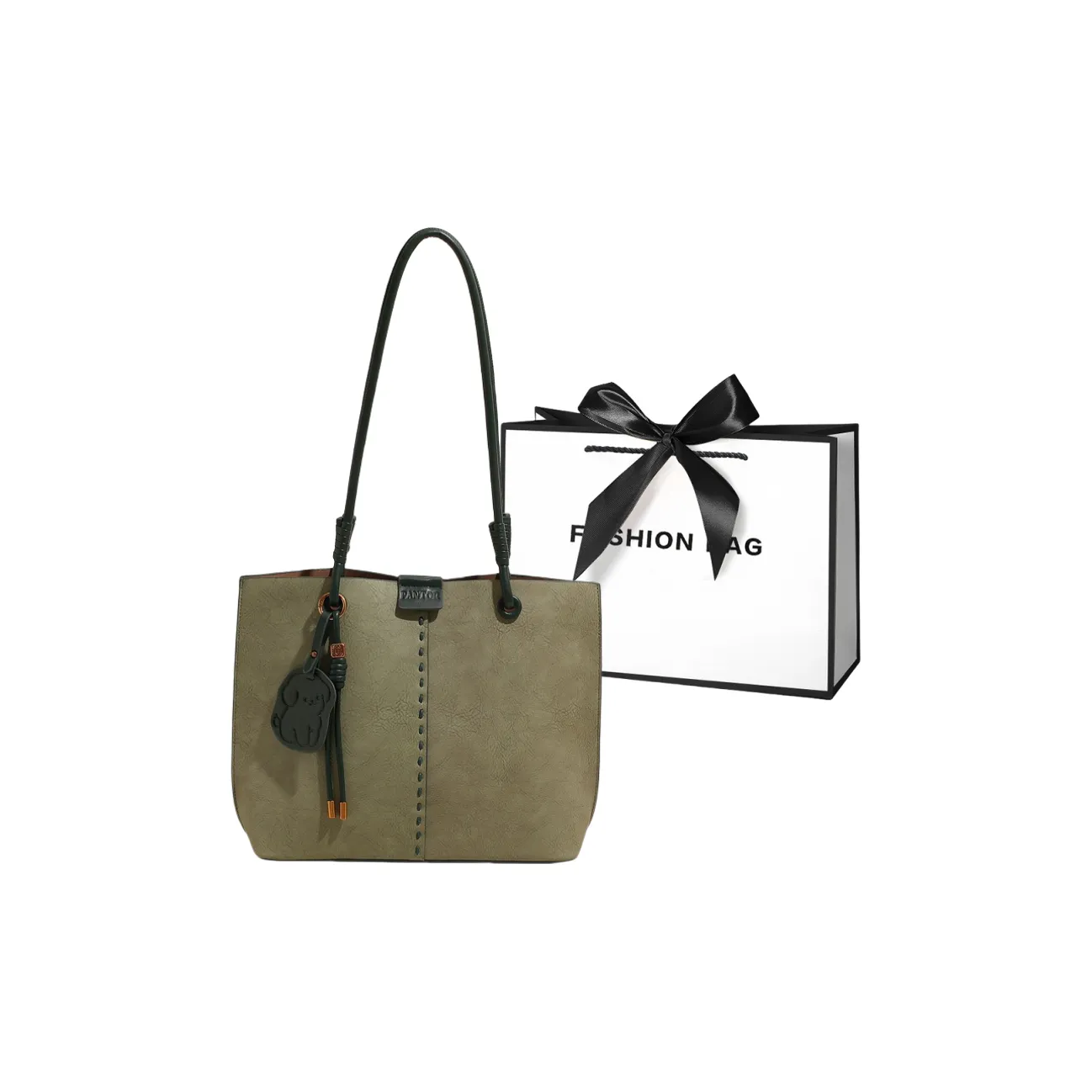 LETOO ПУ (полиуретан) Тоут Сумка Сумка через плечо Женская Зеленая