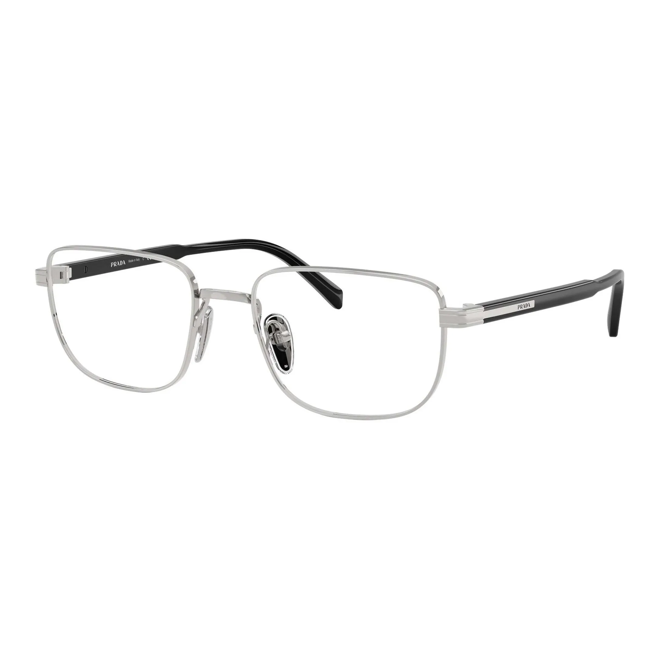 PRADA Металл Нерегулярная форма Оправы для очков Мужской Серебряный