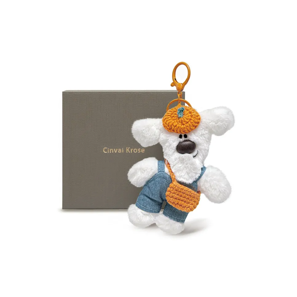 CinvaiKrose Полиэстер Смесь Ткань Сумка Аксессуар Женская Белый Оранжевый Медведь Белый Тедди Коричневый Тедди