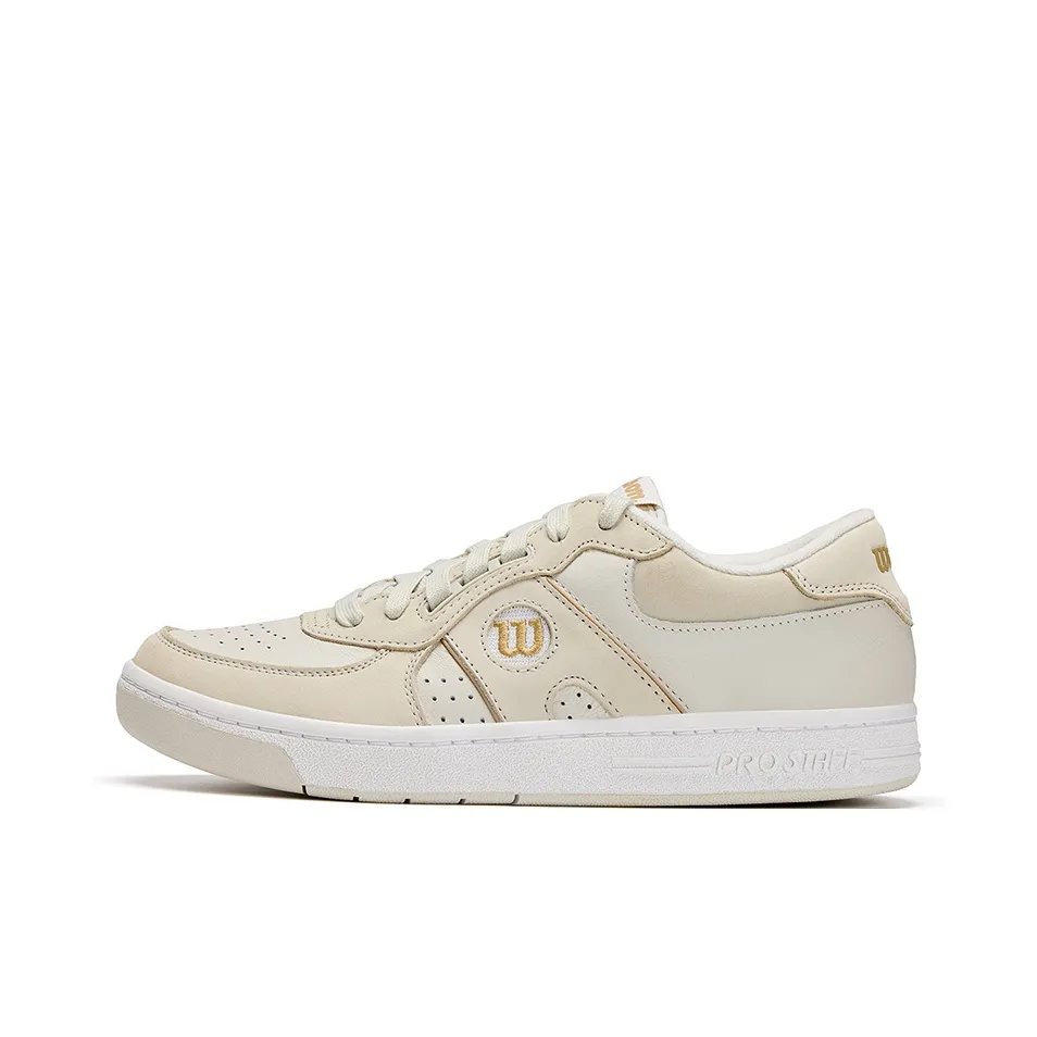 Wilson PRO STAFF Collection Low Top Tennis Shoes Men's Ecru