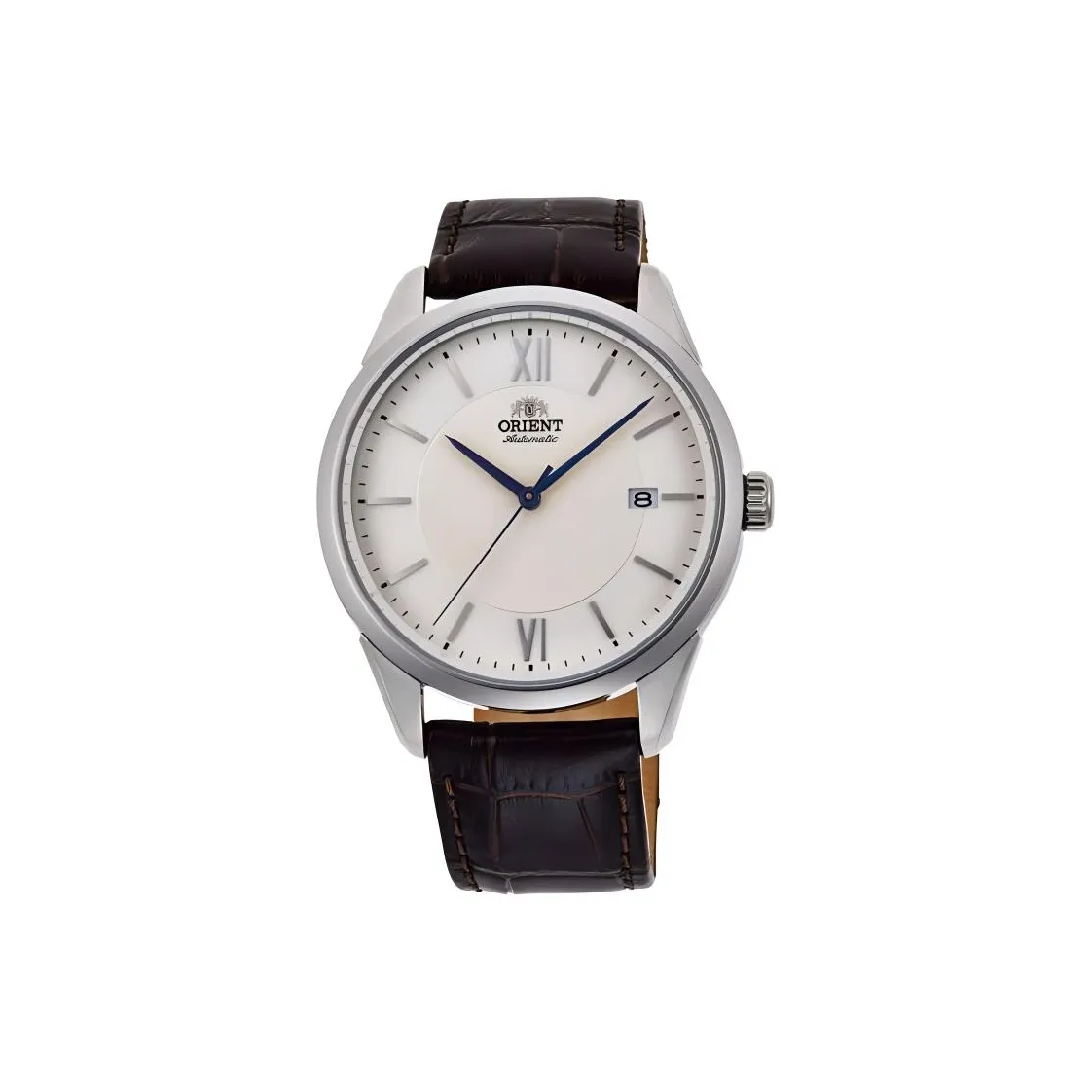 ORIENT Contemporary Collection Automatic Mechanical Movement Leather Watch Bands Watch 40mm Men's Watches White Dial