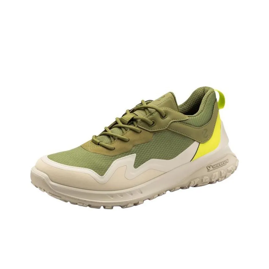 Ecco Otto series Устойчивая к истиранию Низкая Обувь для Альпинизма Мужская Зеленая