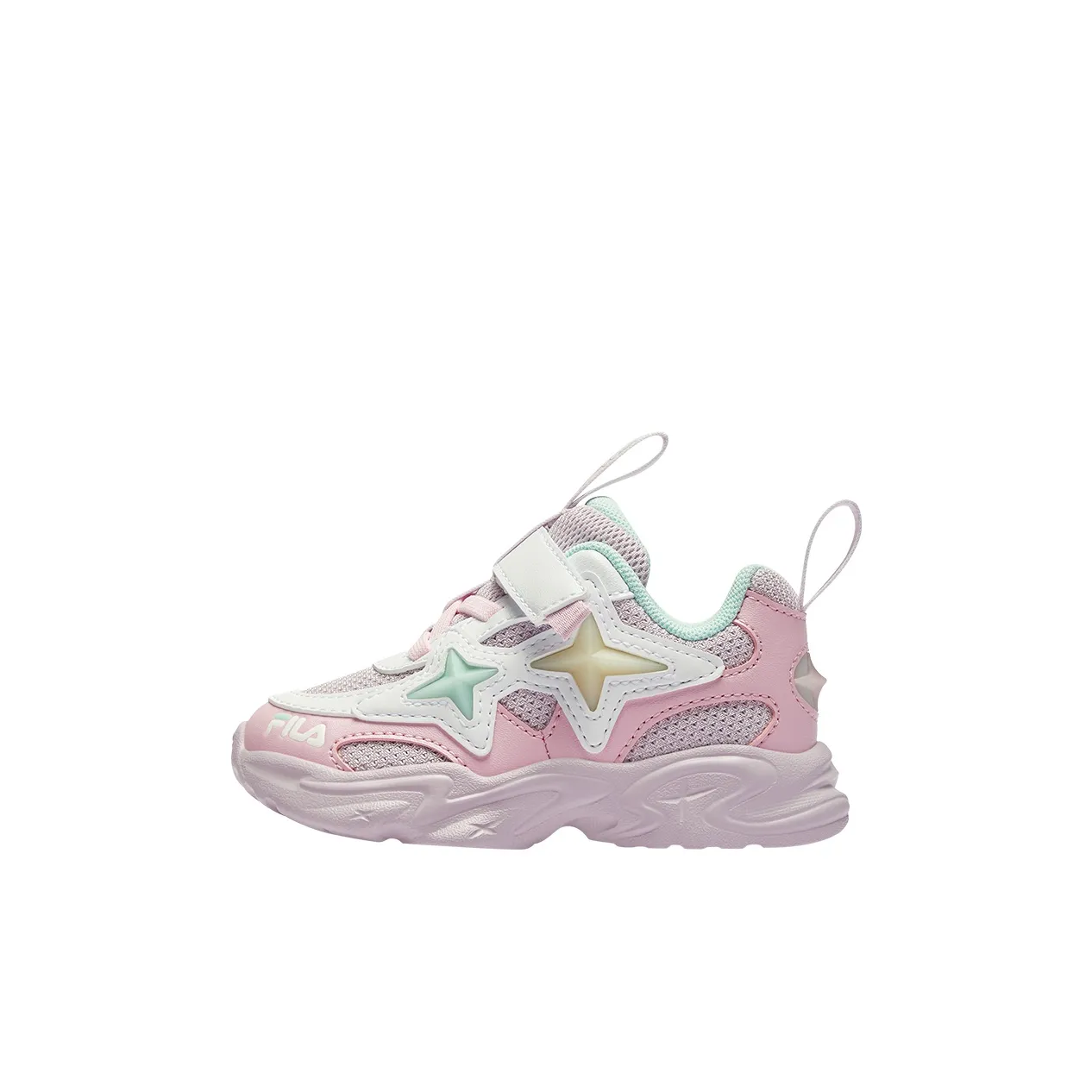 FILA KIDS Полярис Slip-он Устойчивый к истиранию Низкий Топ KIDS Lifestyle Shoes Розовый Белый Детский