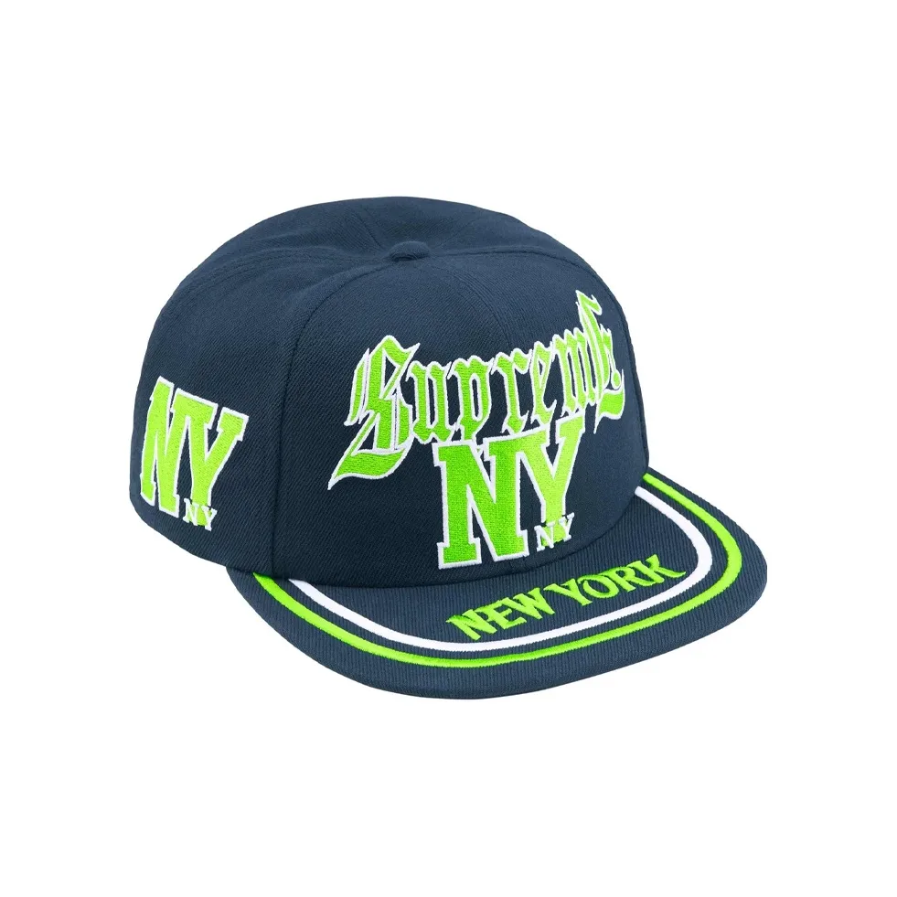 Supreme Смесовая шерсть Кепки Унисекс Синий Фиолетовый Красный Белый Черный