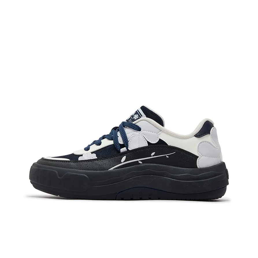 361° Garden Shoes Slip-resistant Abrasion-resistant Breathable Low-Top Skateboard Shoes Women's Black Mist Gray