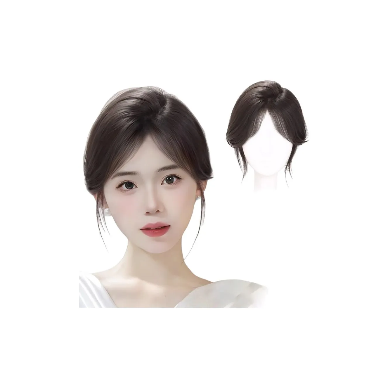 MUYAN Расширения для волос Стрипы Парики Человеческие волосы Короткие Прямые волосы