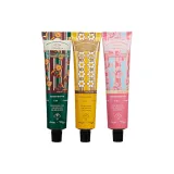 3종 세트: 에보니 우드 핸드 크림 60g + 화이트 피치 핸드 크림 60g + 라이트 로즈 핸드 크림 60g