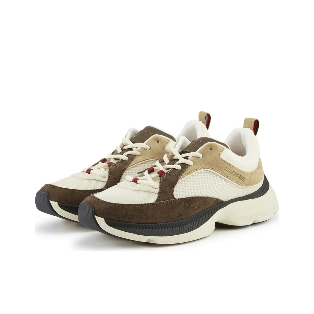 Tommy Hilfiger Низкий топ толстая подошва кроссовки мужские светлый хаки