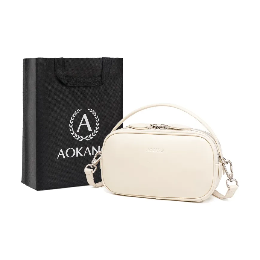 AOKANG Сумка через плечо из коровьей кожи мини-сумка для женщин многоцветная