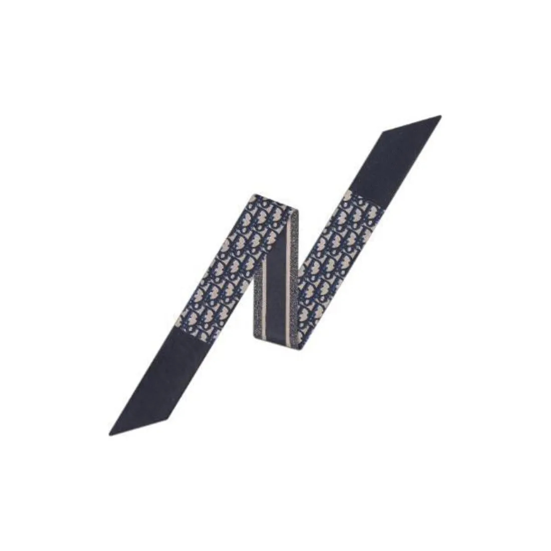 DIOR Шелковые шарфы из саржи унисекс морской синий