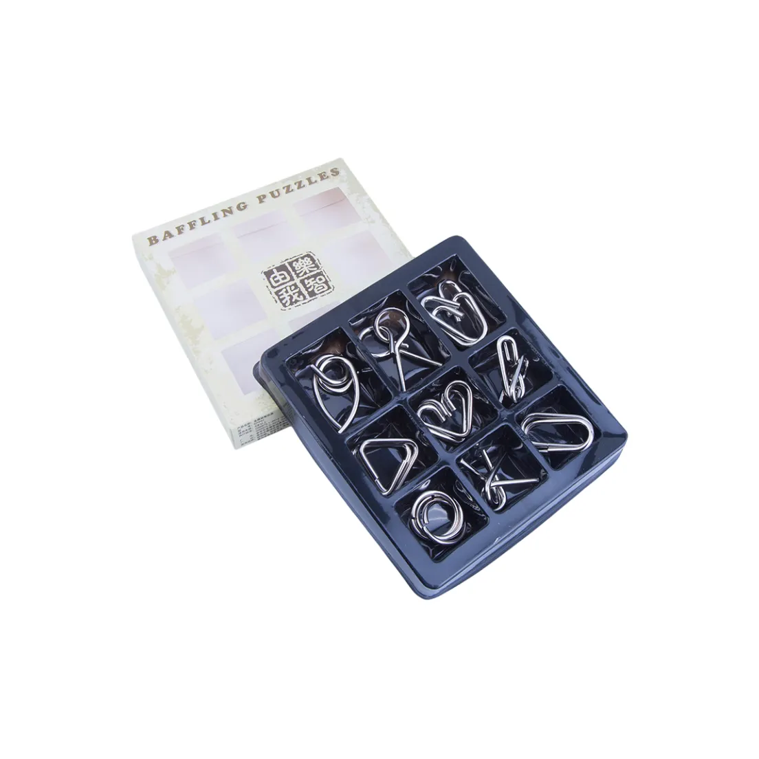 Lezhi by me Девять Соединительных Кольц Загадка чтобы Развязать Стресс Развивающие игрушки