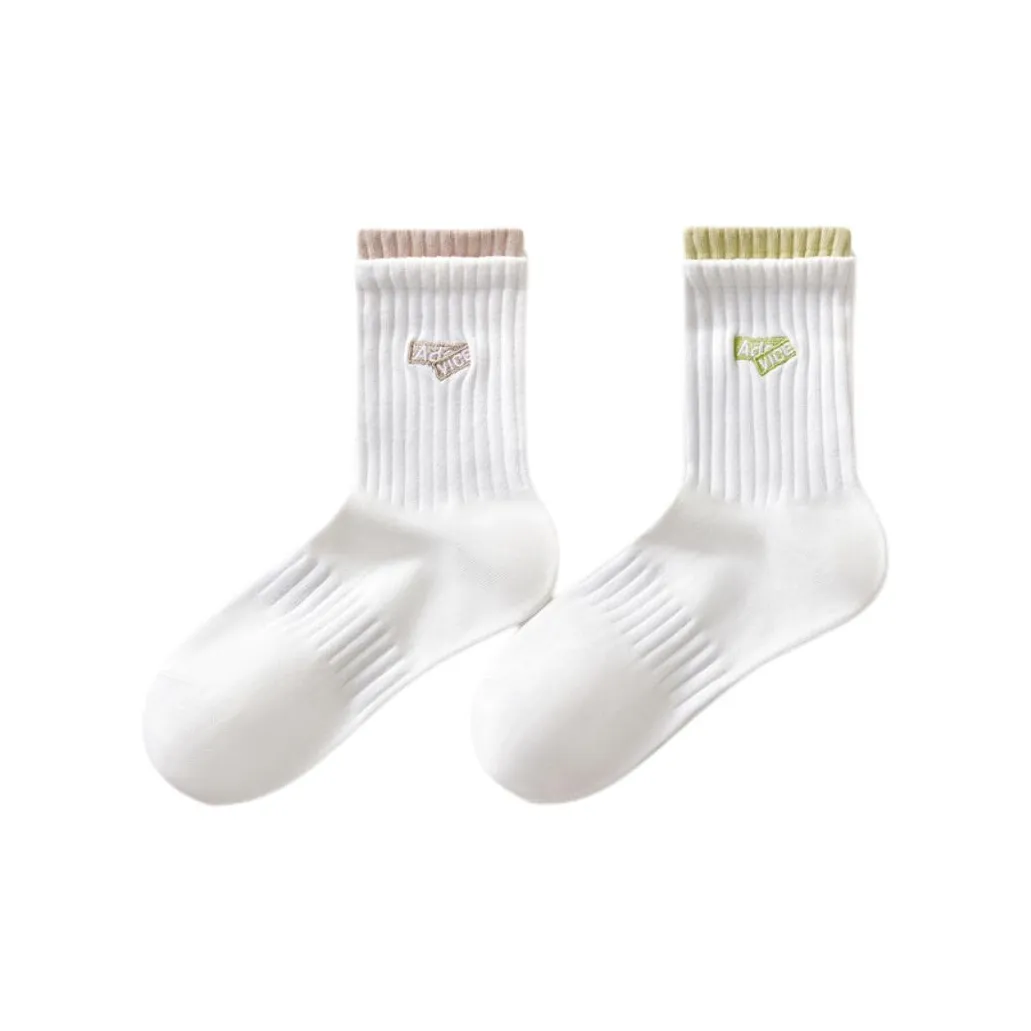 Temooues Mid Calf Socks Women's Combo Set