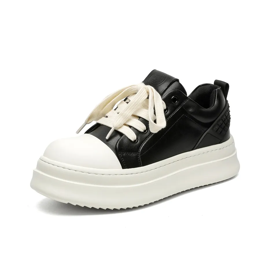 V ZERO FIVE Slip Resistant Impact Resistance Low Top Skateboard Shoes Men's Black