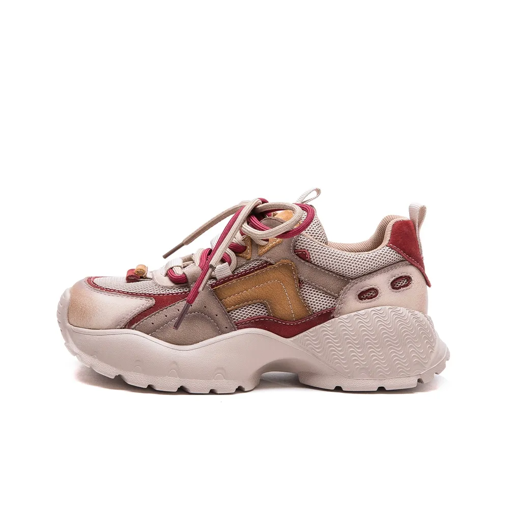 JAY Дышащие Низкие Кроссовки с Толстой Подошвой Женские