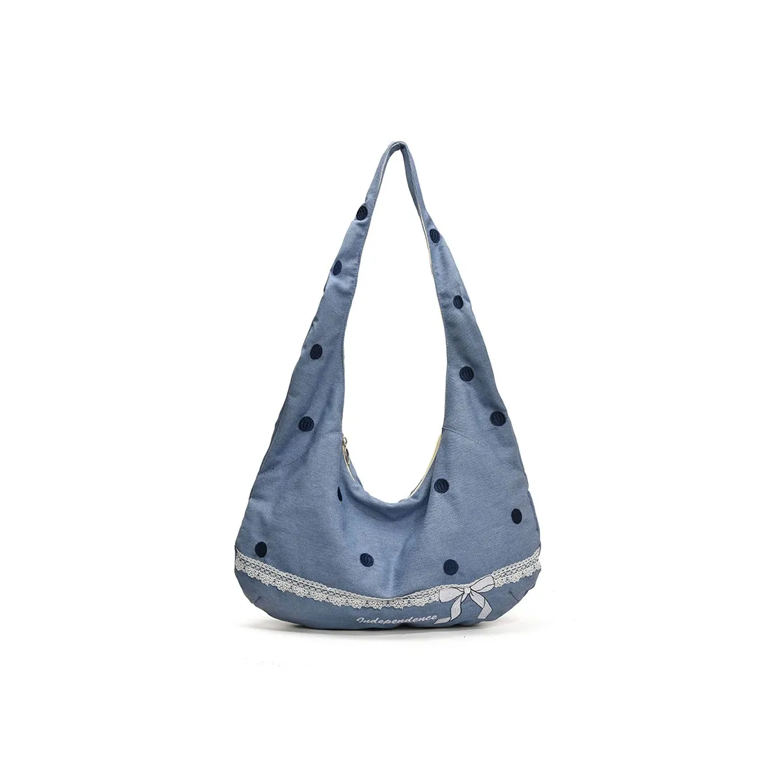 Single Warehouse Деним Сумка через плечо Сумка на плечо Женская Синяя Черная